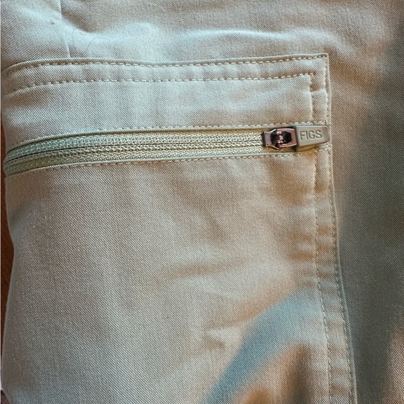 SOLD FIGS Scrub Pants Joggers Womens Size Large  Green Orange TieStyle W18SW2005 - Picture 8 of 12